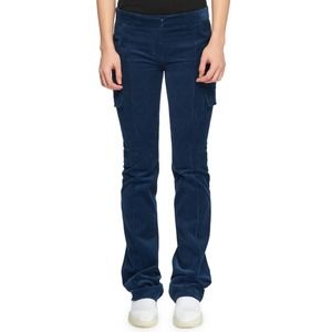 Stella McCartney Blue Cotton Corduroy Mid Rose Cargo Pants 44 8 $850